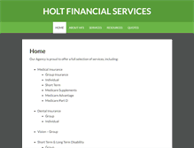 Tablet Screenshot of holtfinancialservices.com